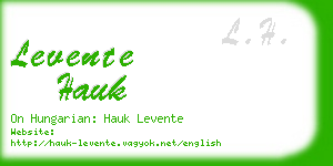 levente hauk business card